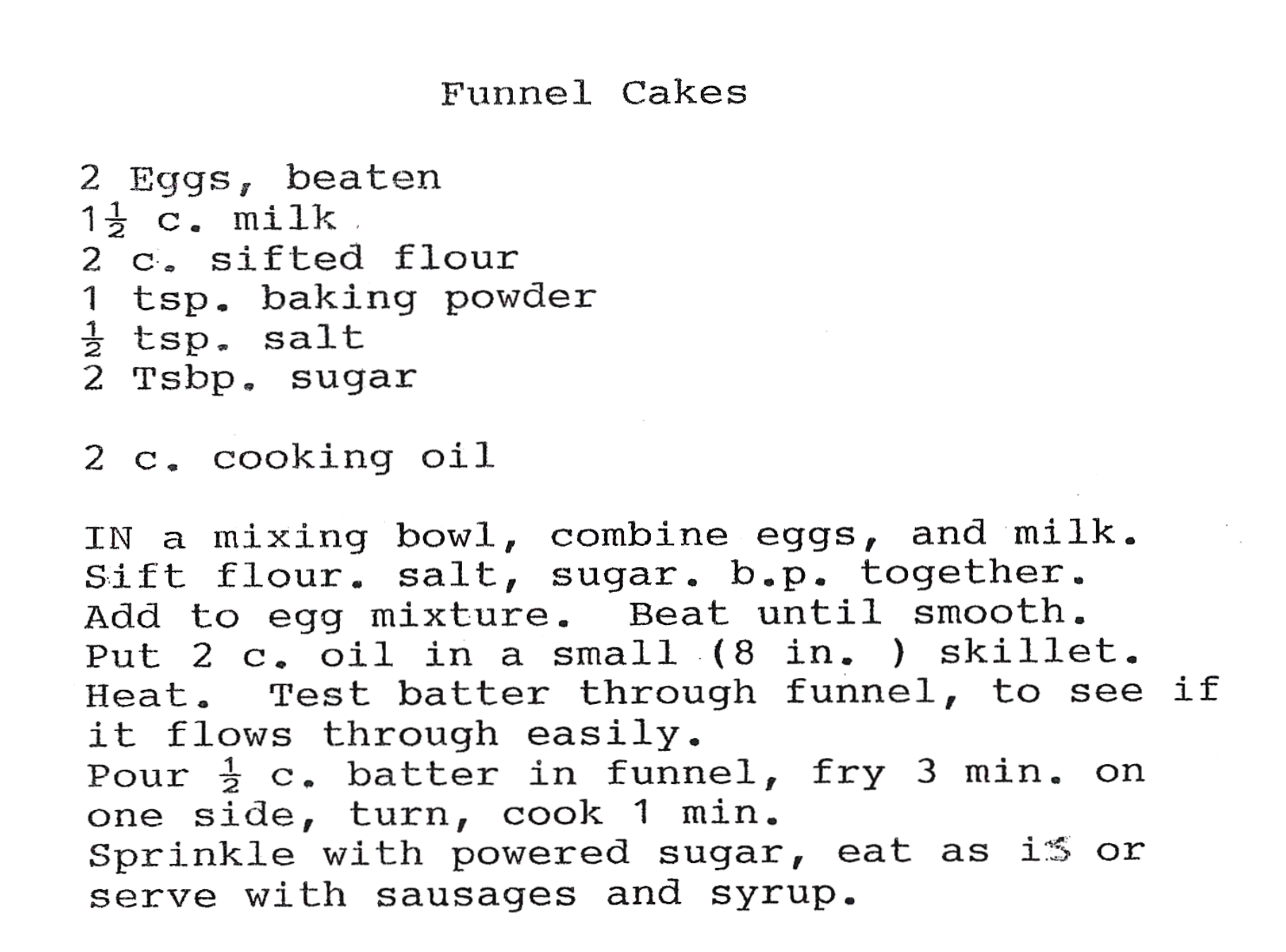 Funnel Cakes Image